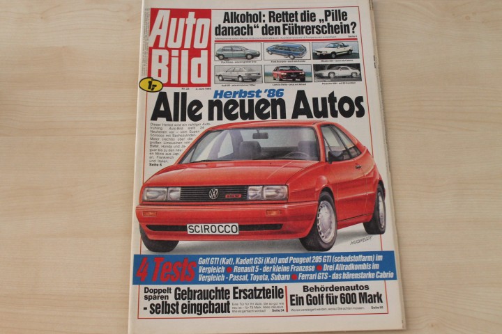 Deckblatt Auto Bild (23/1986)